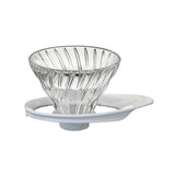 Hario V60 Glass Coffee Dripper White - Size 01